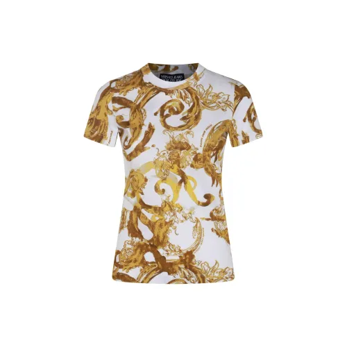 VERSACE JEANS T-Shirts Women's Yellow