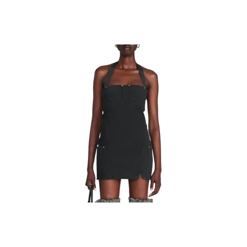 DION LEE Sleeveless Dresses Women's Washed Black/Water-Washed Black