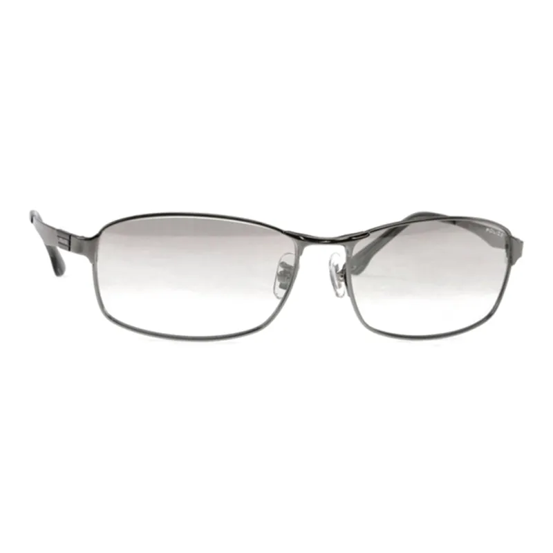 Police Irregular Shape Sunglasses Men's Black-4