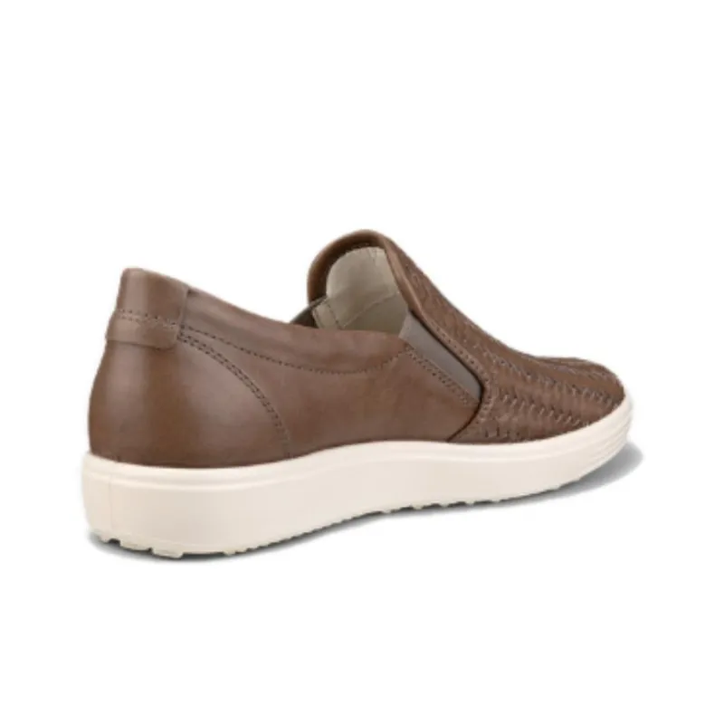 Ecco Low-Top Skateboard Shoes Women's Brown-3
