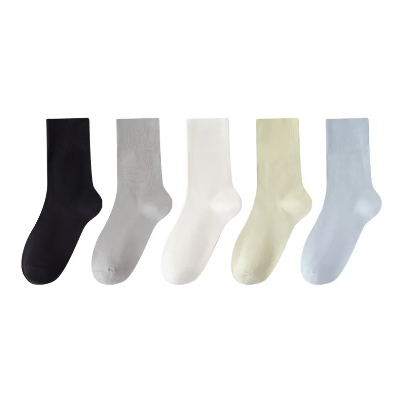 MIIOW Mid Calf Socks Women's 5 Pack-7