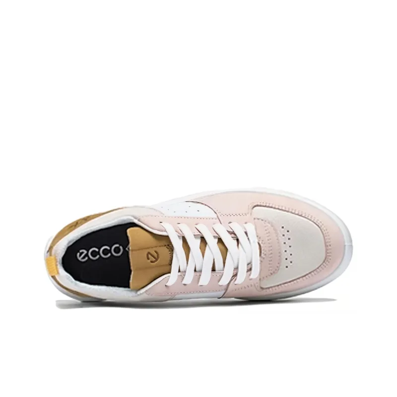 Ecco Low Top Skateboard Shoes Women's Nude Pink-3