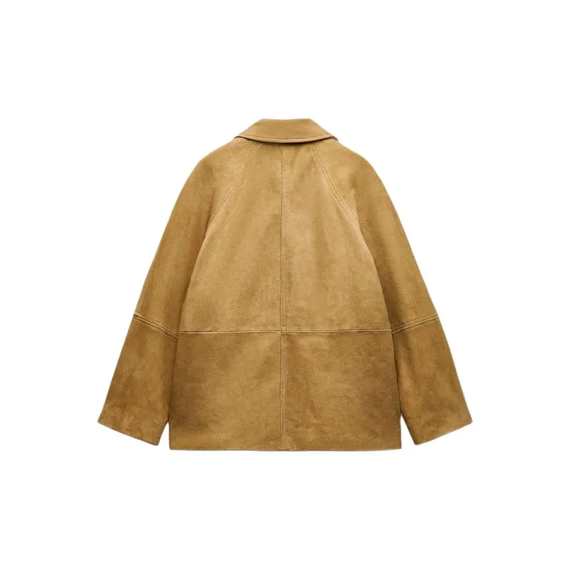 ZARA Jackets Coats Women's Light Camel-1