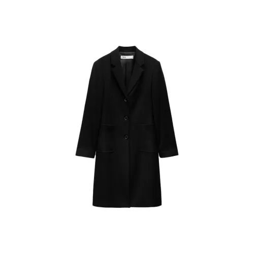 ZARA ZW Series Coats Women's Black