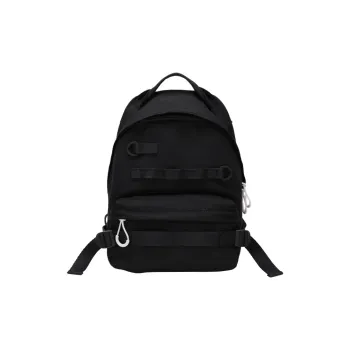 JONBAG Canvas Backpack Handbag Large Size Unisex Black