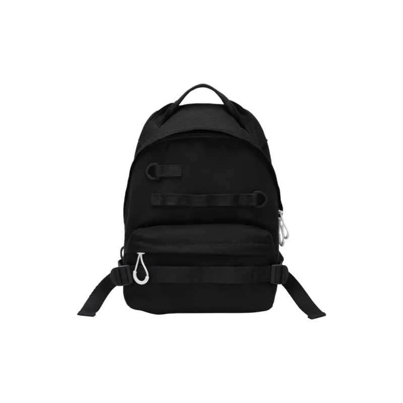 JONBAG Canvas Backpack Handbag Tubas Unisex Black-0