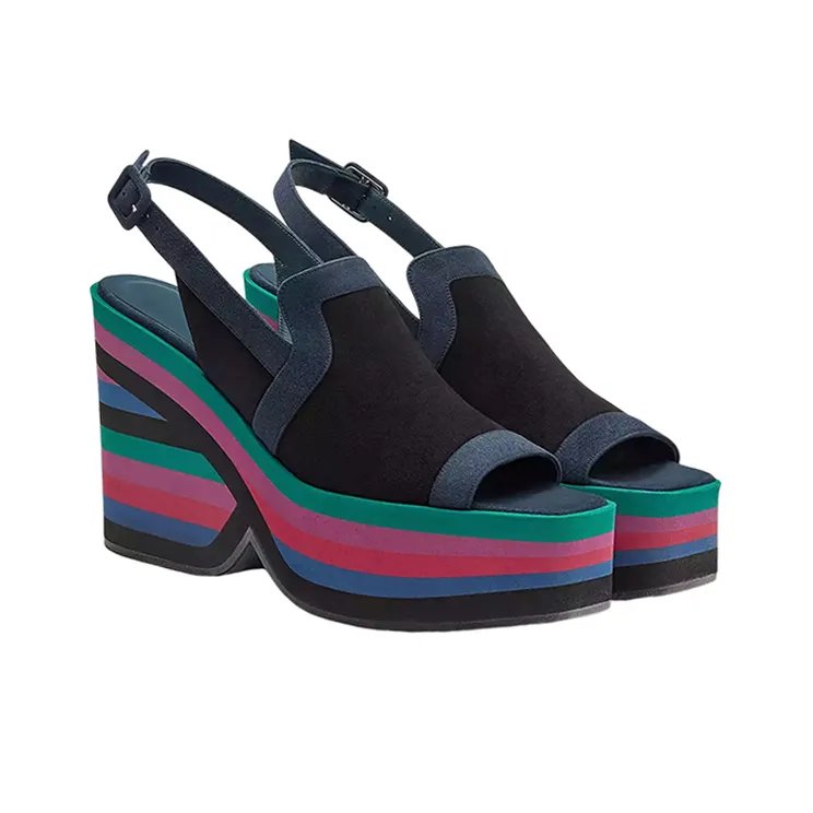 HERMES Edgy 65 Strap Sandals Women's Multicolor-1