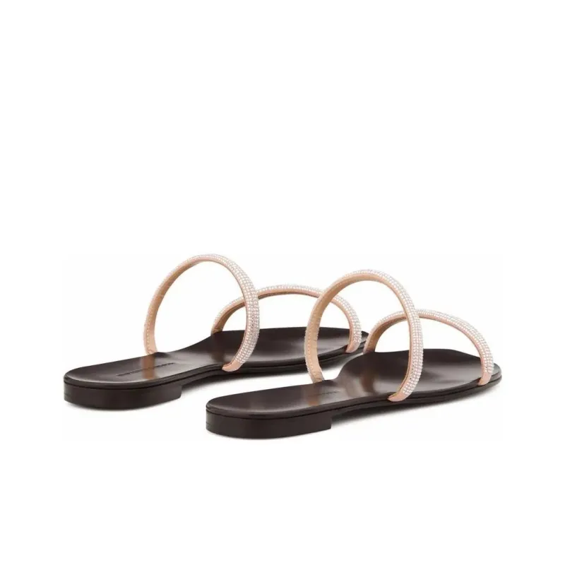 Giuseppe Zanotti/GZ Slide Slippers Women's Pink Black-3