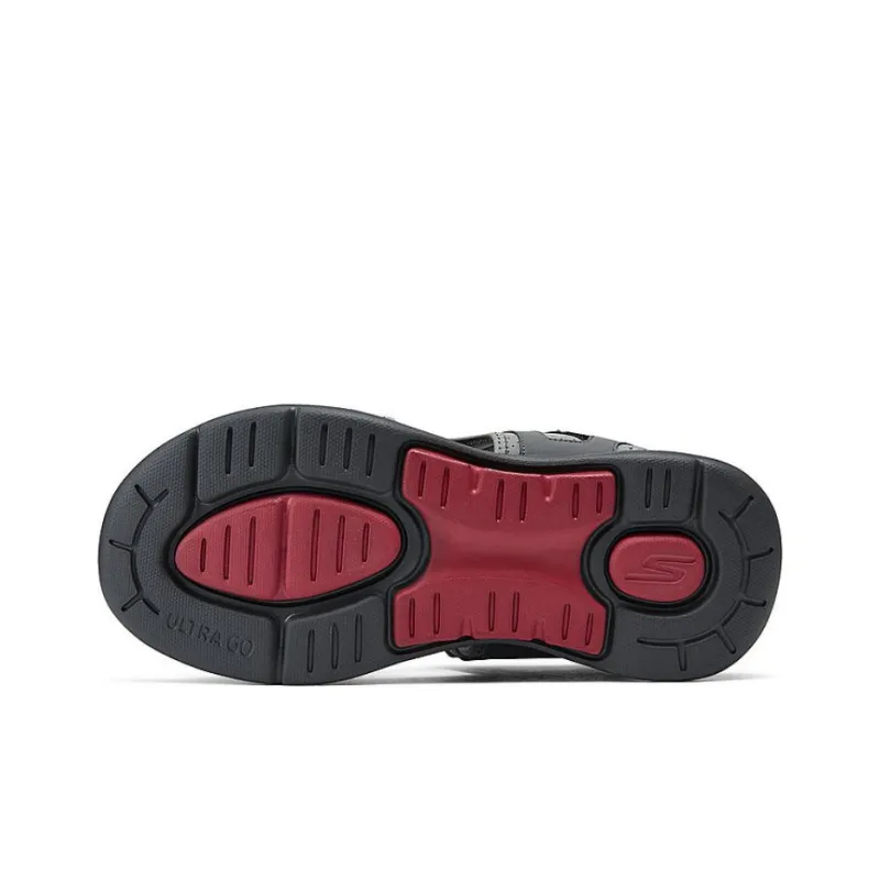 Skechers Beach Sandals Men's Gray Red-3