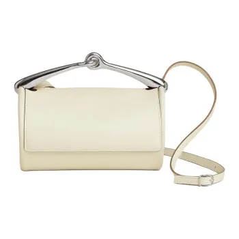 HERMES Maximors Swift Calfskin Crossbody Bag Shoulder Bag Women's I2 Nata Cream White