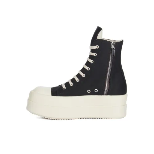 Rick Owens DRKSHDW Skateboard Shoes Women's High-Top Black/White