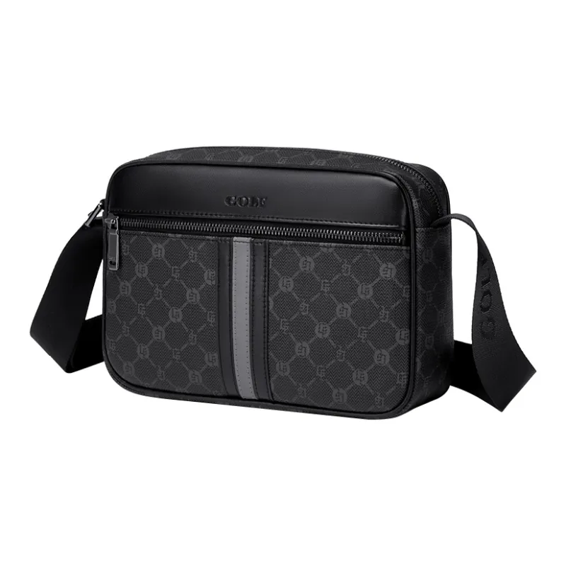 GOLF PVC Crossbody Bag, Shoulder Bag Men's Black-1