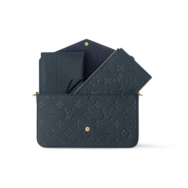 LOUIS VUITTON Felicie Pochette Navy-3