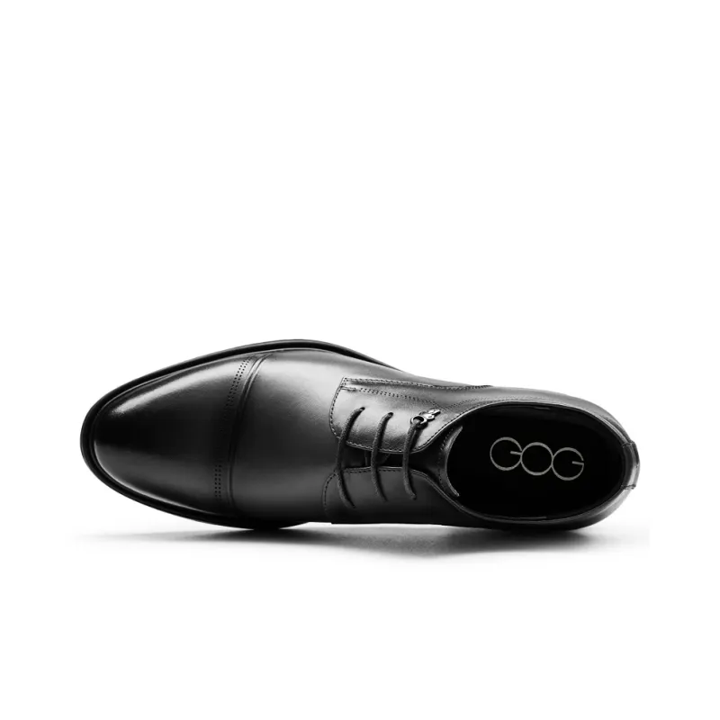 GOG Dress Shoes Men Low Top Black-3