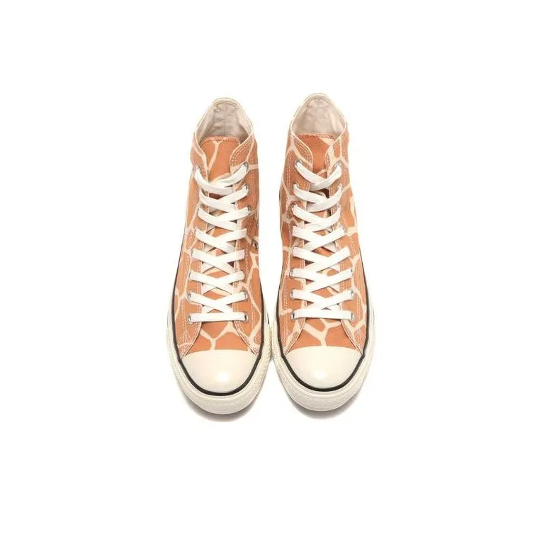 Converse All Star Anti Slip Wear Resistant High Top Canvas Shoes Men's Orange-2