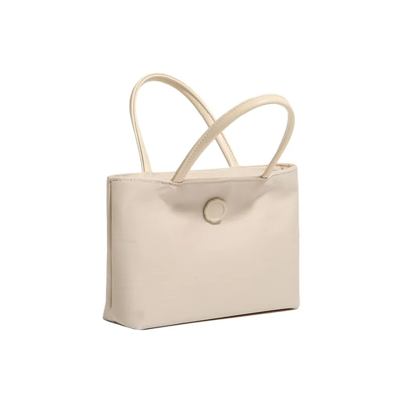 PESASRIE Canvas Canvas Bag Handbags Women's Black/Ecru/Pink-4