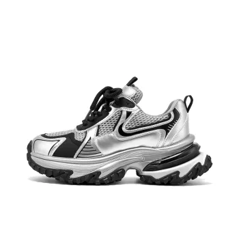 Beau Today Anti Slip Wear Resistant Breathable Height Increasing Low Top Chunky Sneakers Women's