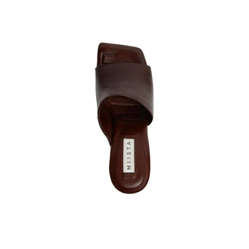 MIISTA Slide Slippers Women's Brown-3