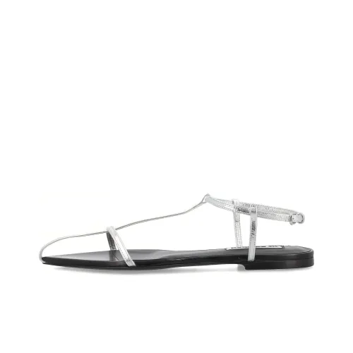 JIL SANDER Pointed Open-toe Leather Sandals