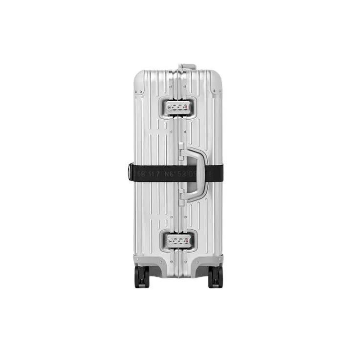 RIMOWA Fabric Suitcase With Built-in Bag And Pocket Large Size Unisex Black-1