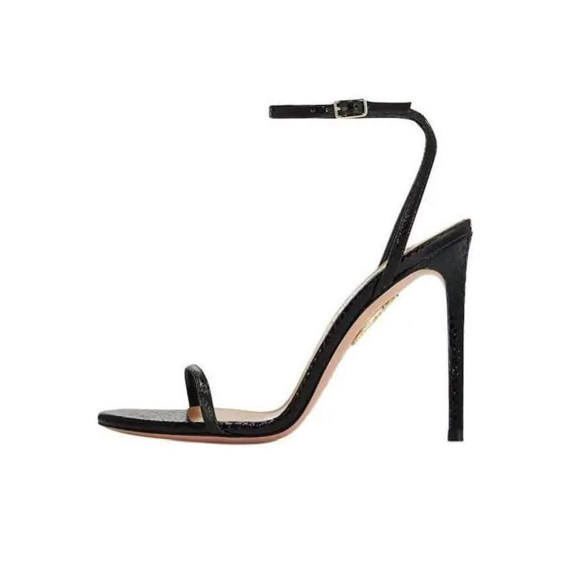 AQUAZZURA Olie 110mm Leather Sandals-0