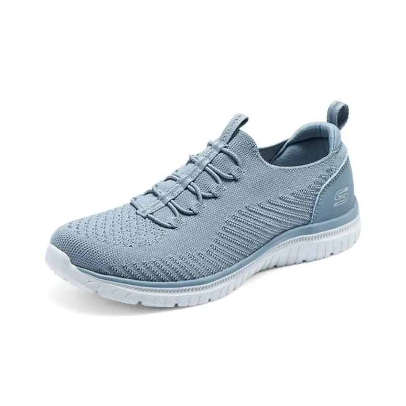 Skechers Cushioning Wear Resistant Low Top Running Shoes Women's Gray-2