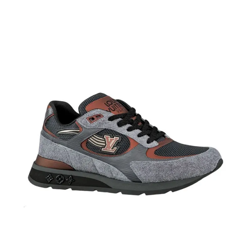 LOUIS VUITTON Run Away Sneakers 'Grey Copper'-1