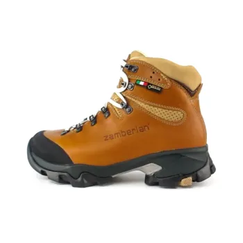 Zambella Cushioned Slip-Resistant Waterproof And Breathable Support Mid-Top Trekking Shoes Women's Camel