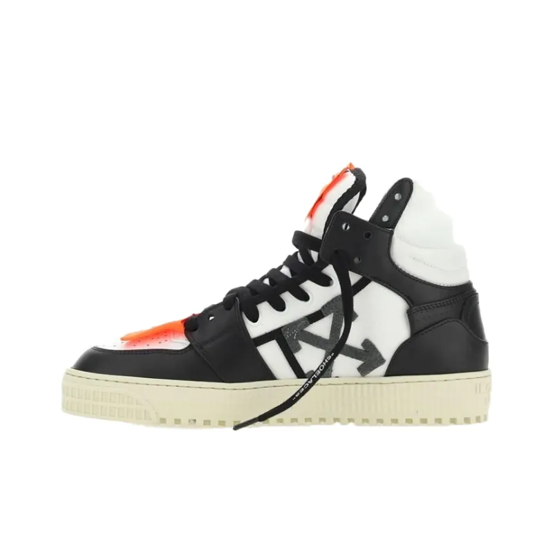 OFF WHITE Off Court 3.0 Leather Canvas Black White-0