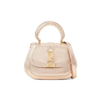 VERSACE Greca Goddess Leather Tote Bag
