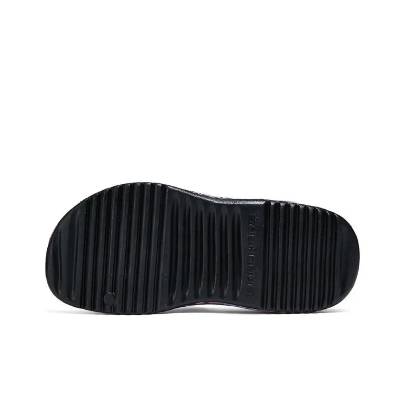 Skechers Foamies Rubber Sole Slide Slippers Women's Black Multicolor-3