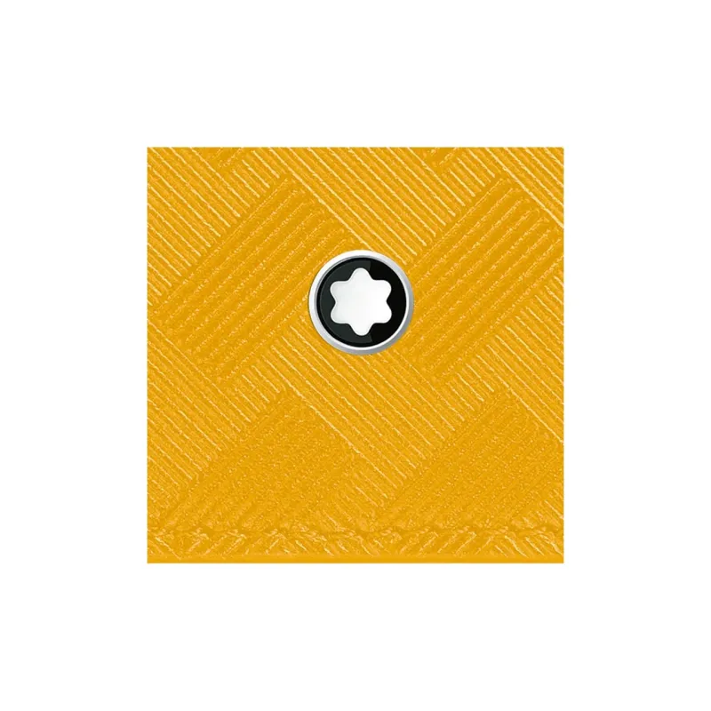 MONTBLANC Leather Wallet Men's Warm Ginger Yellow-4
