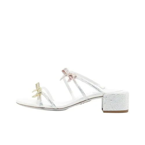 René Caovilla Caterina Slip on Leather Sandals