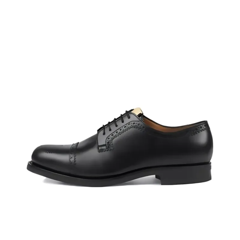 GUCCI Dress Shoes Men Low-Top Black-0