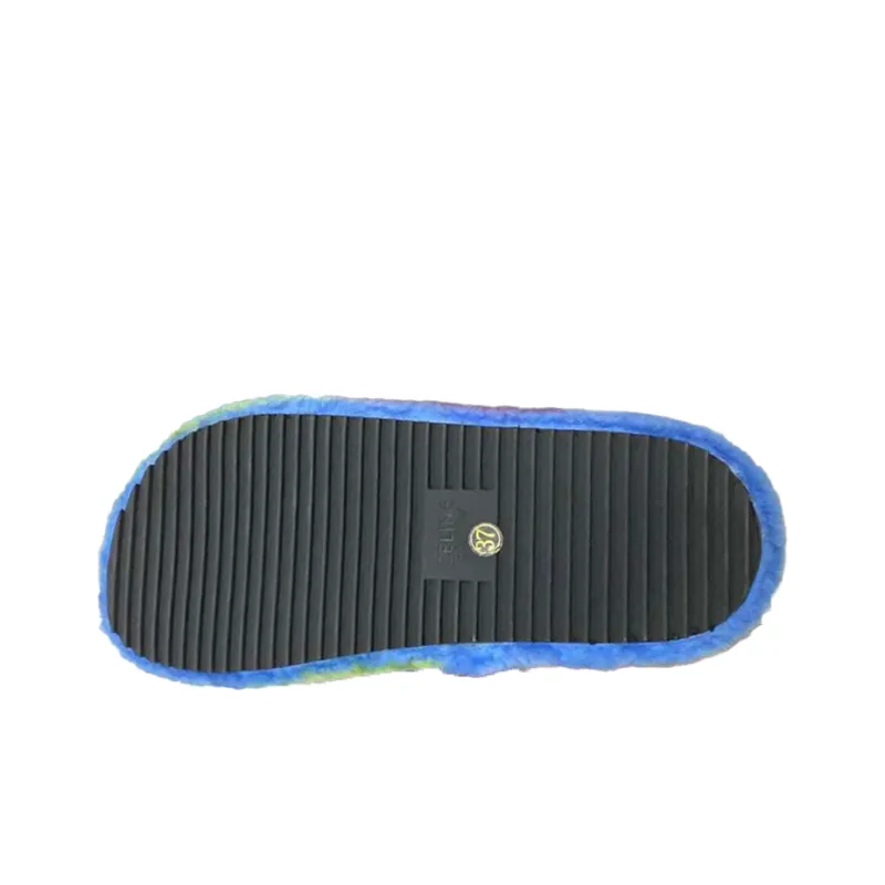 CELINE Triomphe Slide Slippers Women's Blue-4