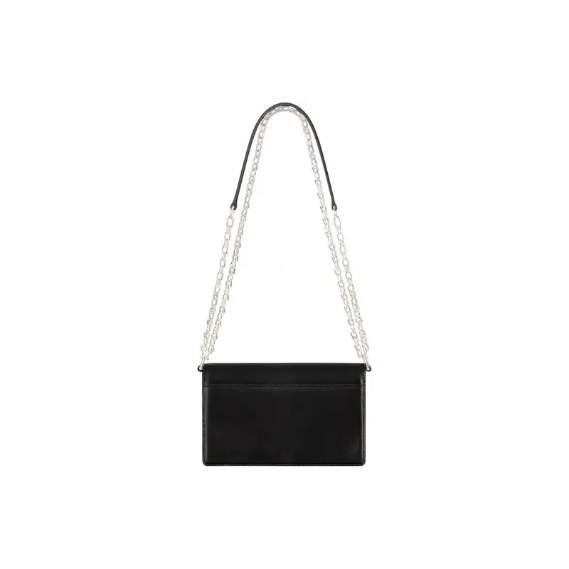 GIVENCHY 4G Cow Leather Shoulder Bag, Crossbody Bag Small Size Women's Black-3