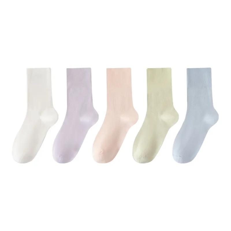 MIIOW Mid Calf Socks Women's 5 Pack-18