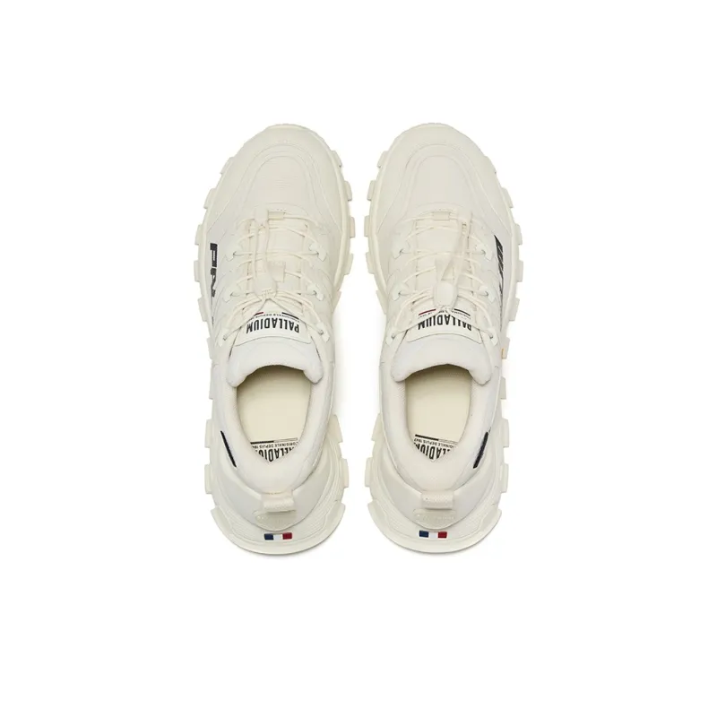 Palladium Celebrity Collection Cushioning, Slip Resistant, And Abrasion Resistant Low Top Chunky Sneakers Women's White-4