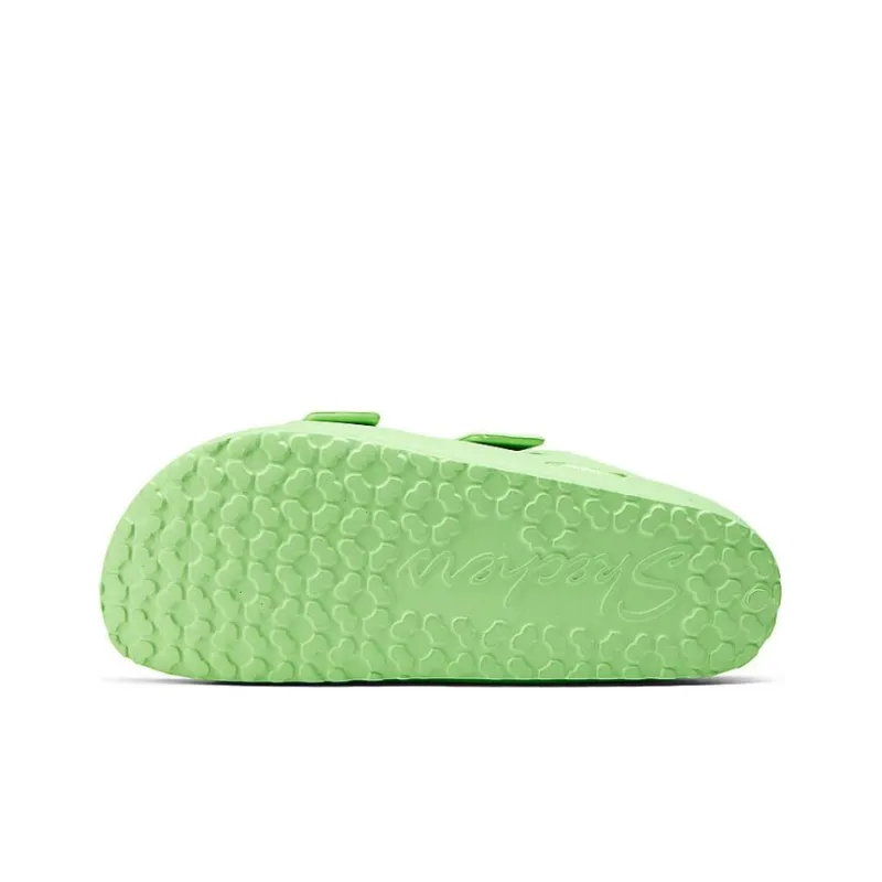 Skechers Foamies Rubber Sole Slide Slippers Women's Green-3