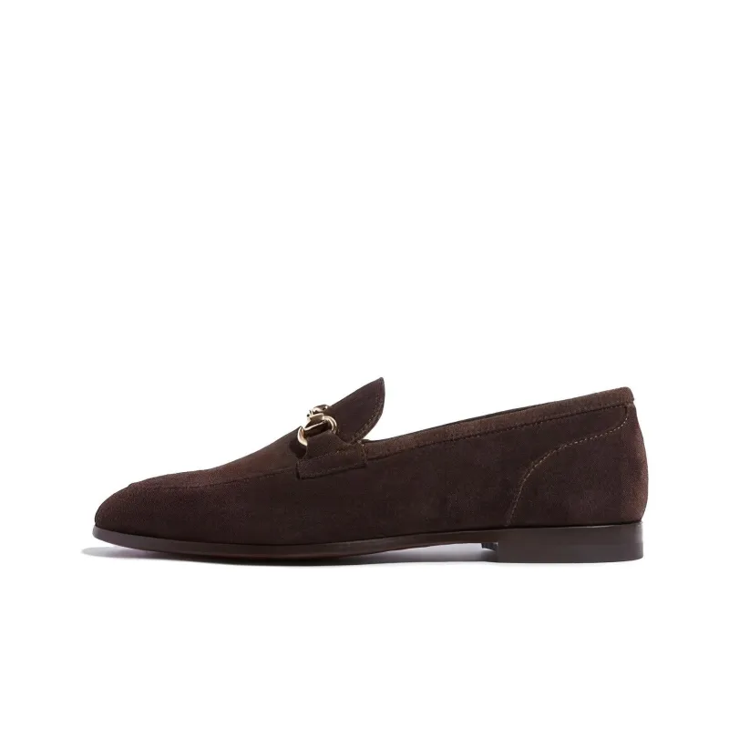 SCAROSSO Alessandra Almond Toe Loafers Women's-0