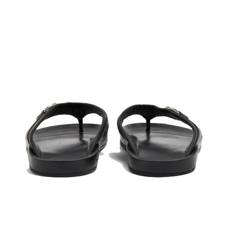 LOUIS VUITTON Mirabeau Odor Resistant Flip Flops Men's Black-3