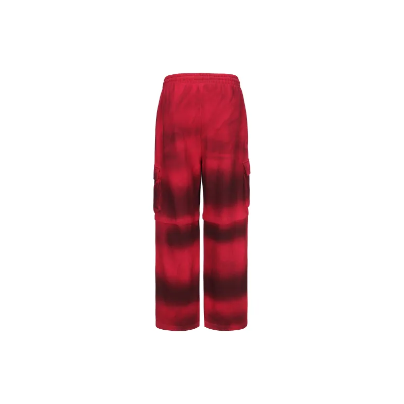 VANN VALRENCÉ Cargo Pants Unisex Blended Red-1