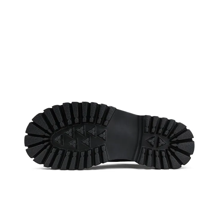 HANQIAORIJI Heavy Industry Series Men's Casual Shoes Unisex Low Top Black, Yellow-7