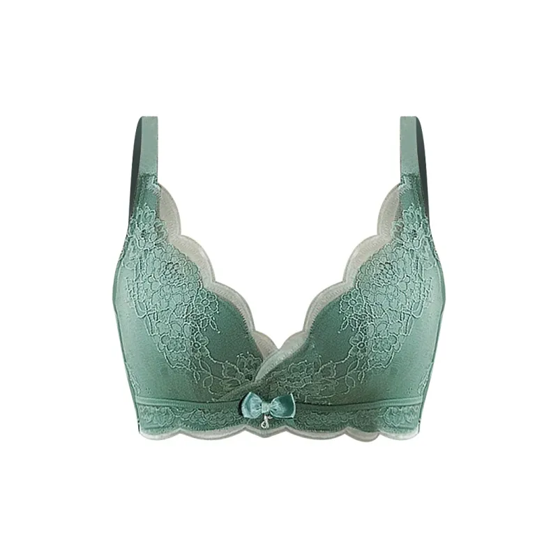 Flowers In Water Bra Women's Green-0