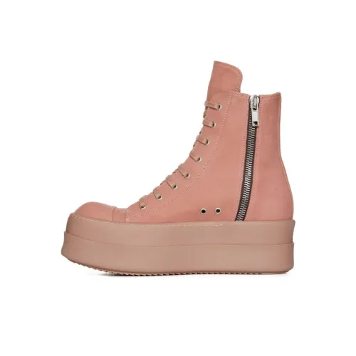 Rick Owens DRKSHDW Wear-Resistant High-Top Skateboard Shoes Women's Pink