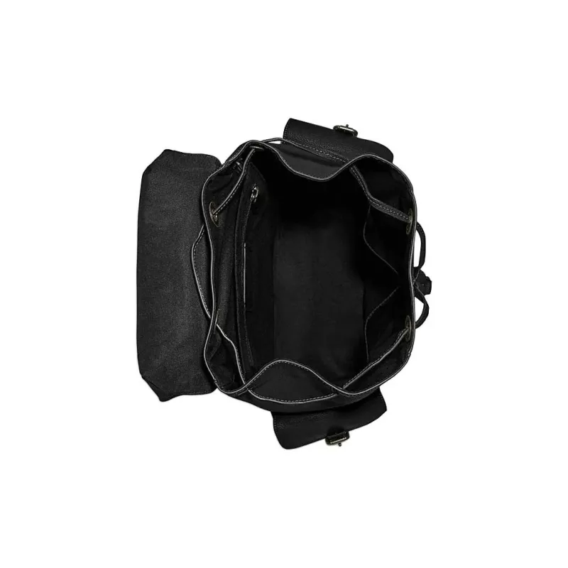 COACH Hudson Cow Leather Backpack Men's Black-3