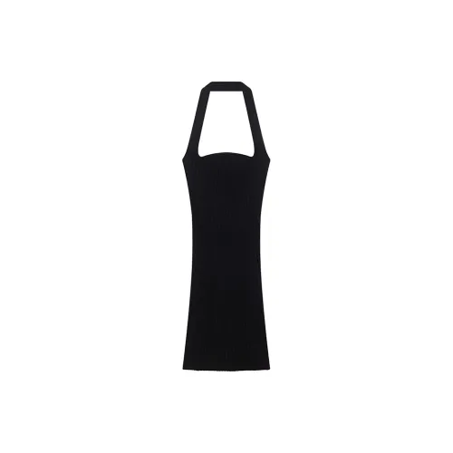 Ouyang Slip Dresses Women's Black