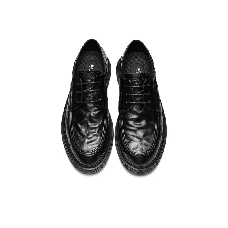 Hautton Jeans Dress Shoes Men's Black-3