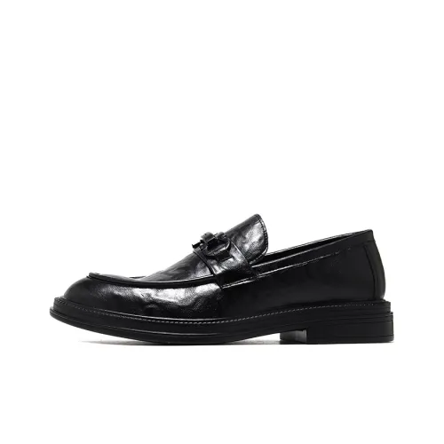 DOUBLE STAR 88 Dress Shoes Men Low-Top Black