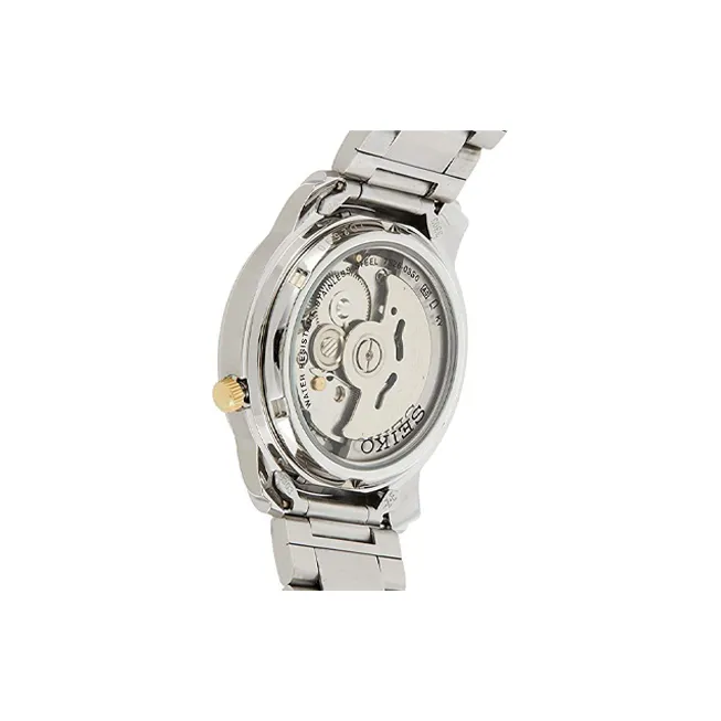 SEIKO Automatic Mechanical Movement Stainless Steel Strap Watch Men's Watches Gold Dial SNKL81K1-2